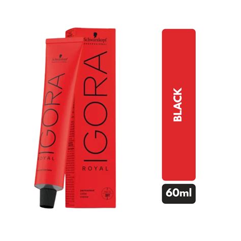 SCHWARZKOPF IGORA ROYAL HAIR COLOR SHADE NO 1-0 (60ML) – Fabb6