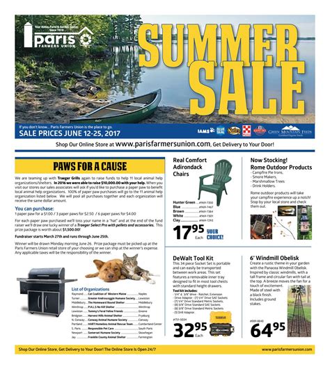 Paris Farmers Union Summer Sale 2017 by Paris Farmers Union - Issuu