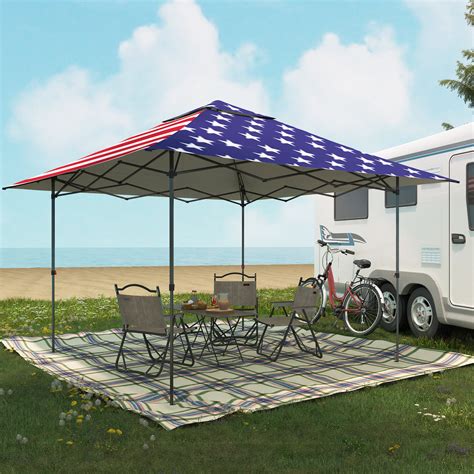 EAGLE PEAK Pop Up Canopies 13 Ft. W x 13 Ft. D Steel Pop-Up Canopy ...