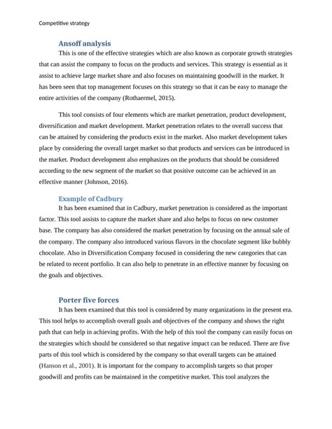 Competitive Strategy Examples 的图像结果