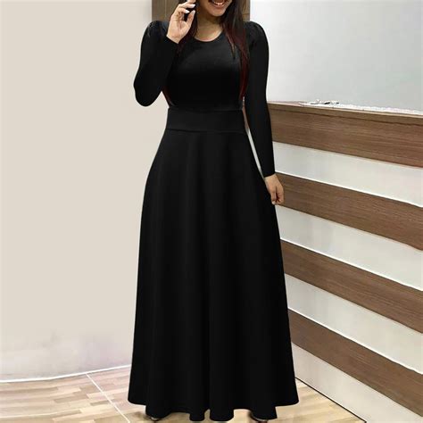 GZWYHT Dresses for Women 2025,Maxi Dresses Women Casual Solid Long ...