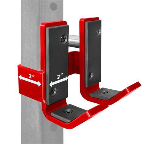A2ZCARE Pair of Steel J-Hooks for 2x2 inches Square Tubes Power Rack ...