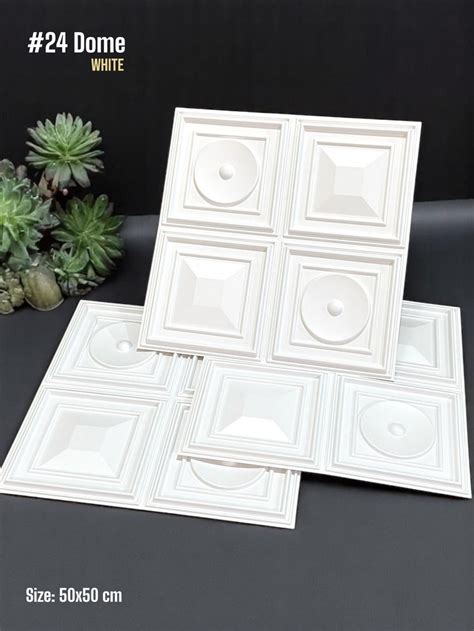 #24 Dome - Dome 3D PVC Panel (Without Mirror) - 5 colors option - (Size ...