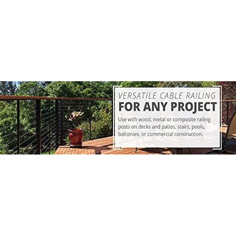 VistaViewCableTec Fast and Easy Black Stainless Steel Cable Railing ...