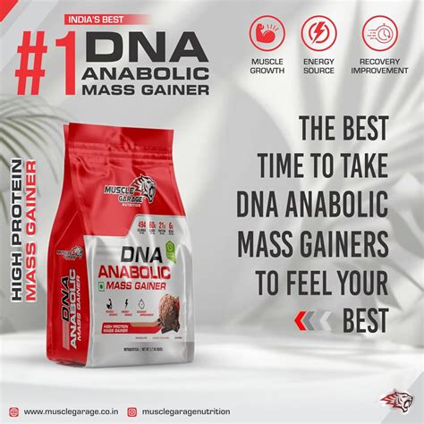 MG DNA Anabolic Mass Gainer 4.5kg (10LBS) – High Protein Formula for ...