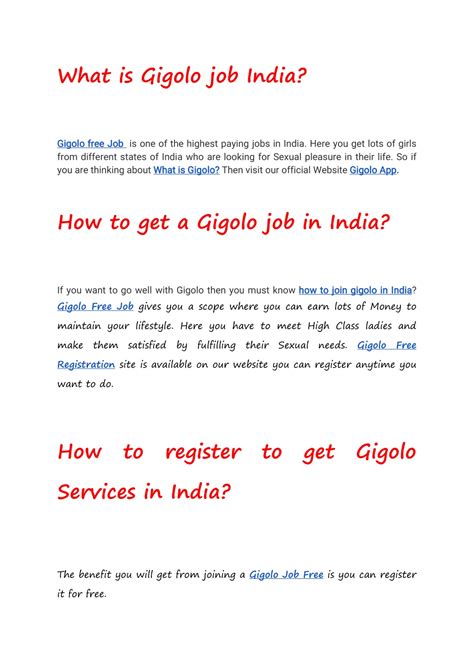 PPT - Gigolo Job that will give you Splendid Lifestyle PowerPoint ...