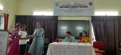 Valedictory Ceremony of Summer Camp – Goa Multi Faculty College