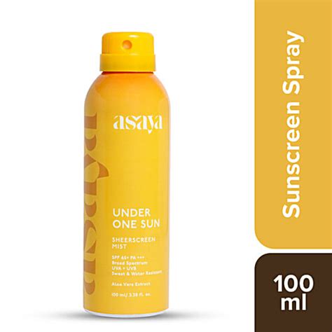 Buy asaya Under One Sun Sheerscreen Mist - SPF 65+ PA+++ Online at Best ...