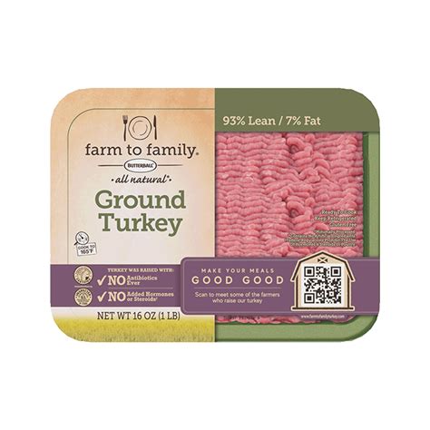 93% Lean Ground Turkey | Farm To Family