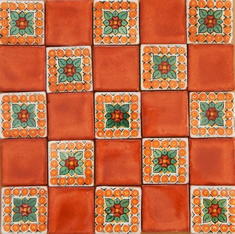 25 Mexican Talavera Ceramic Tiles 2x2 Terracotta Designs - Etsy