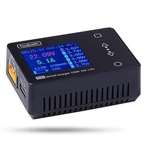 ToolkitRC M6 Servo Tester Tool 150w 10A DC Output 1-6s Color Screen ...