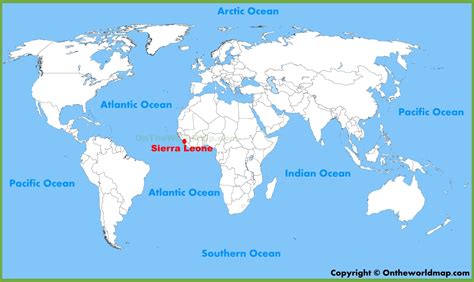 Sierra Leone location on the World Map - Ontheworldmap.com
