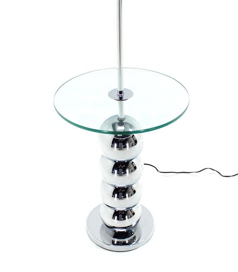 Chrome Globes Glass Floor Lamp at 1stDibs