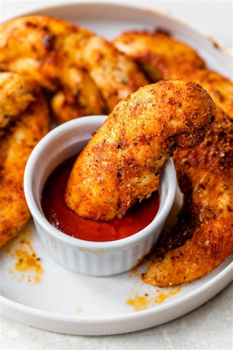 Air Fryer Chicken Tenders (No Breading!) - The Almond Eater