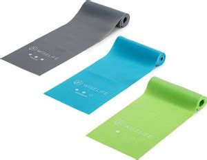 Wiselife Professional Latex Resistance Thera Band (Set of 3) Resistance ...