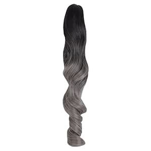MapofBeauty 18 Inches 45Cm Day Use Curly Long Claw Ponytail (Dark ...
