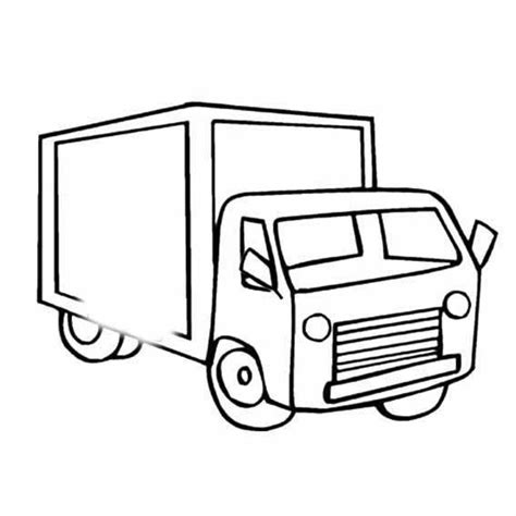 简单可爱的大卡车简单画法 - 育才简笔画