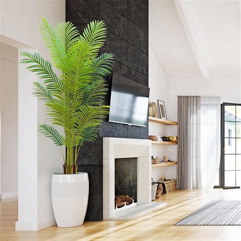HZXGCP Artificial Palm Tree 6ft,Tall Faux Plant for Decor Indoor with ...