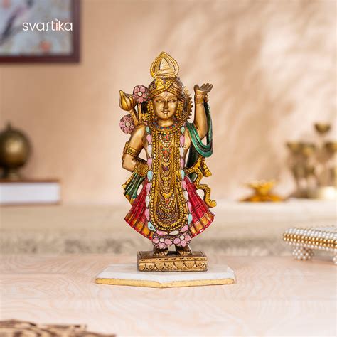 Lord Shreenath Ji Murti Antique Idol (10 Inch)