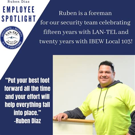 LAN-TEL Communications, Inc. on LinkedIn: Meet Ruben! Ruben has been ...
