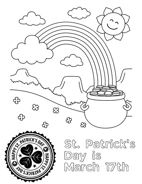 Free Printable St Patrick's Day Coloring Pages for Kids and Adults