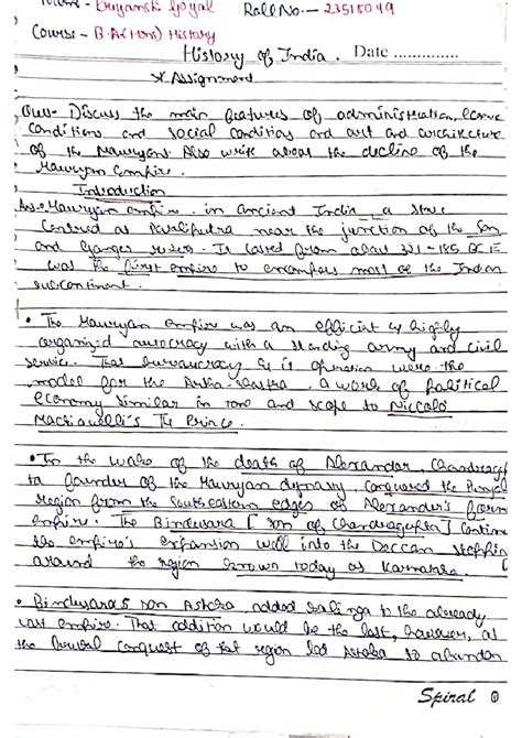 Mauryan Empire notes - B. A. History honours - Studocu