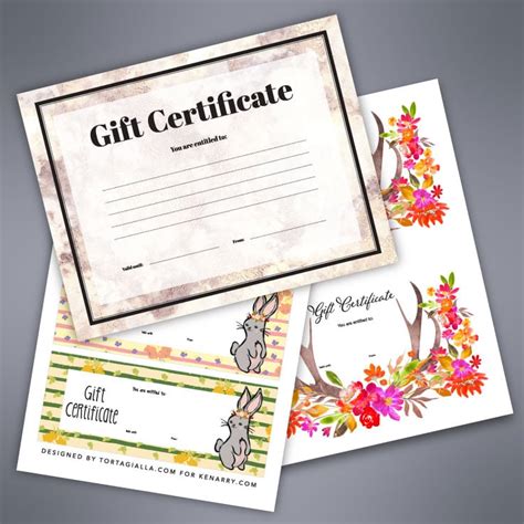 Free Printable Gift Certificates 的图像结果