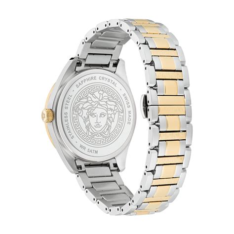 Versace Vertical Stainless Steel Round Dial Quartz Men Watch ...