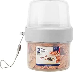 Eletree Breakfast Container Cup Portable Cereal Cups Double Layer ...