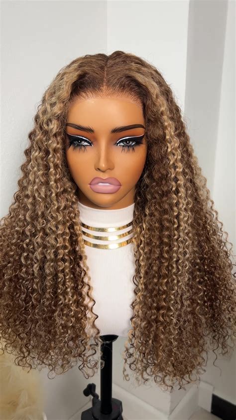 Smilegirl Highlight Glueless Wigs Human Hair Pre Plucked Pre Cut, P4/27 ...