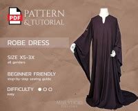 Robenkleid PDF-Schnittmuster mit Tutorial in DIN A4 und DIN A0