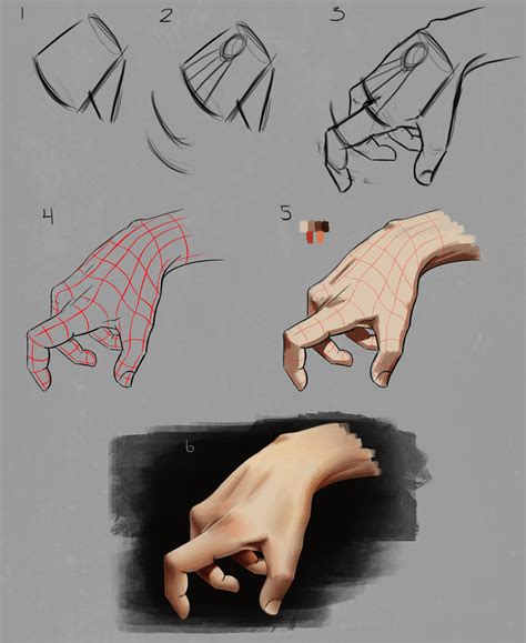 Image result for Anime Hand Tutorial
