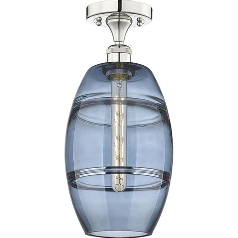 Innovations Lighting 616-1F-PN-G557-8BL Edison Vaz Semi-Flush Mount ...