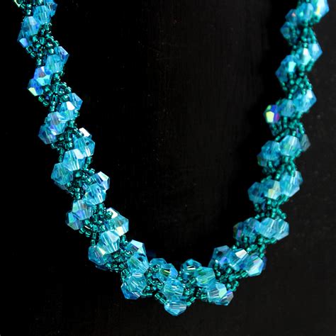 Crystal Spiral Necklace Bead Pack - Aqua