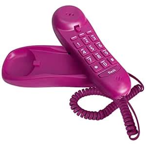 Slimline Purple Colored Phone for Wall Or Desk with Memory : Amazon.in ...