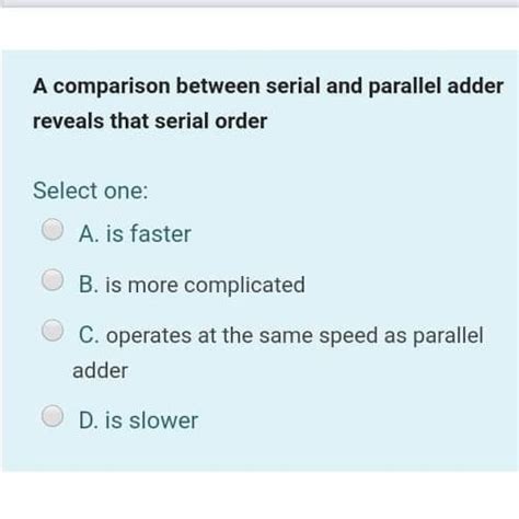Image result for Serial and Parallel Adder
