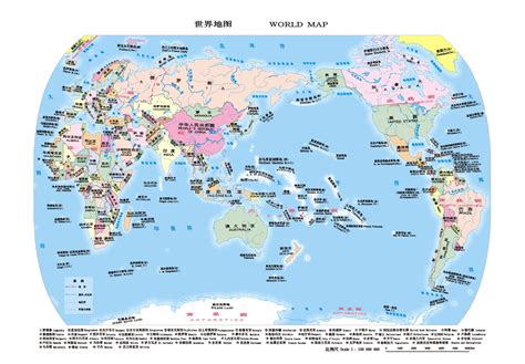 世界地图英文版高清 _排行榜大全