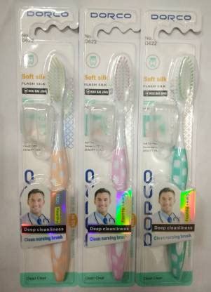 Dorco SOFT SILK (PACK OF 3) TOOTHBRUSH Soft Toothbrush - Buy Baby Care ...