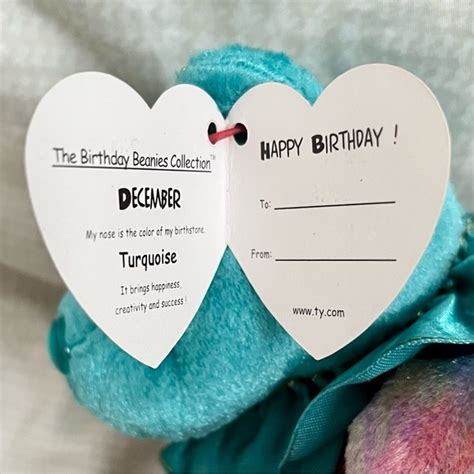 Ty | Toys | Ty Beanie Baby December The Birthday Bear Plush Toy | Poshmark
