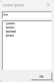 Image result for VBA Filter ListBox