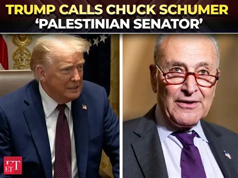 'Great Palestinian senator...': Trump rips Chuck Schumer in fresh ...