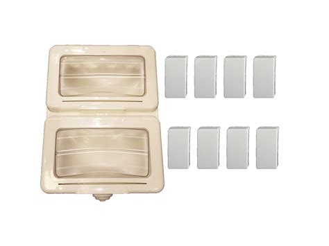 Buy C&S Indian Electrical 8 Module Waterproof Gang box with 8 6 Ampere ...