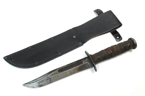 WW2 US Camillus N.Y. Ka-Bar U.S.N MK2 Fighting Knife-High Quality Militaria