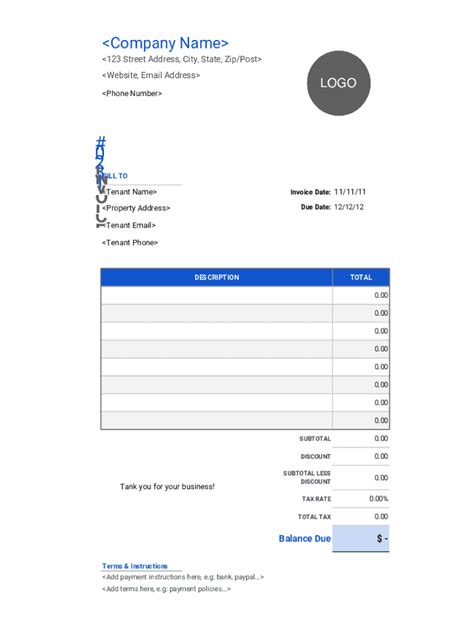 Image result for Simple Invoice Example
