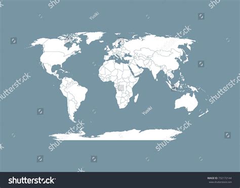 World Map Vector with Borders 的图像结果