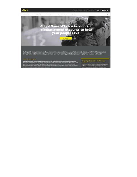 Specimen for Alight Smart-choice Accounts