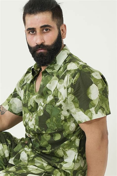 Green color with Leaves print coord set – Style Matters