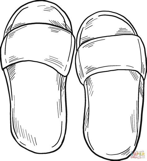 Flip Flops Coloring Sheets Printable Coloring Pages