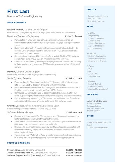 4 Director of Engineering Resume Examples for 2026 | Resume Worded