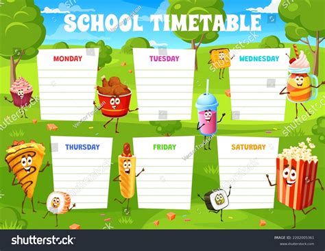 Timetable Schedule Cartoon 的图像结果